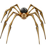 Эксклюзивные настольные часы "Arachnophobia" Gold